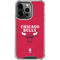 NBA Chicago Bulls Red Distressed iPhone 15 Pro Max Clear Case